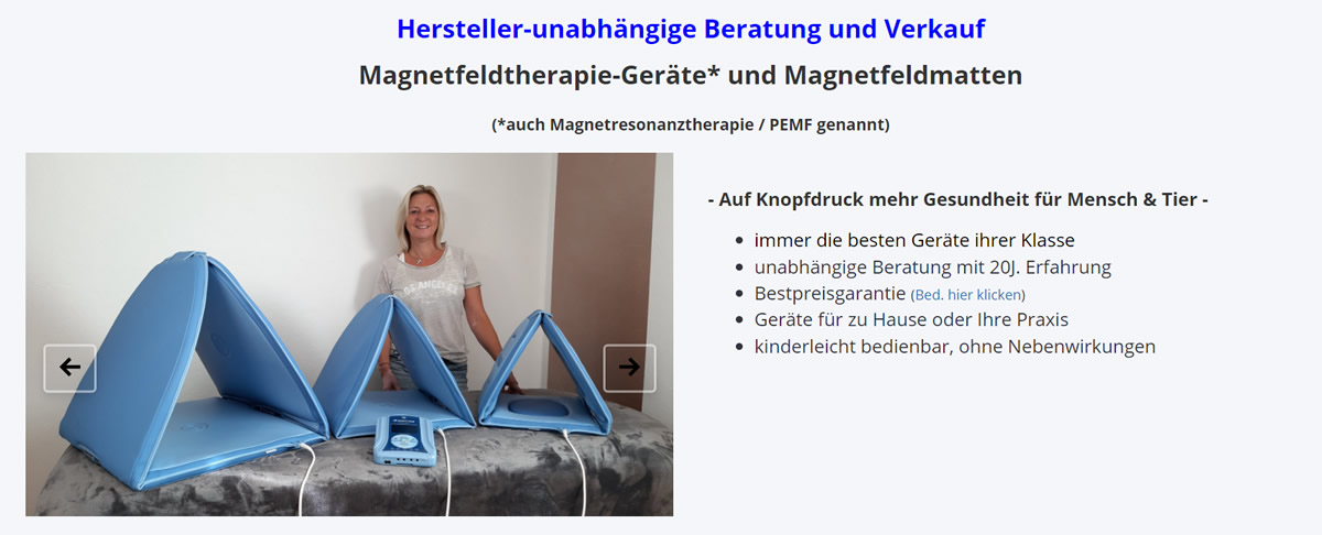 Magnetfeldtherapie Passau: biomag® Schmerztherapie, Physiotherapie, Osteopathie, Heilpraktiker, BEMER Alternative